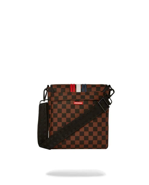 Tracolla Sprayground marrone machine francaise messenger sling 910B7489NSZ
