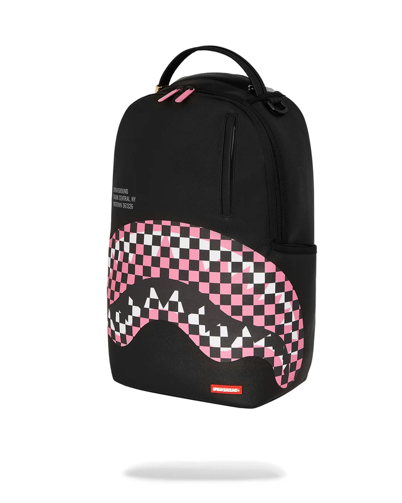 ZAINO SPRAYGROUND ART7635 SHARK CENTRAL BREAKUP CHECK SORBET GREY BACKPACK