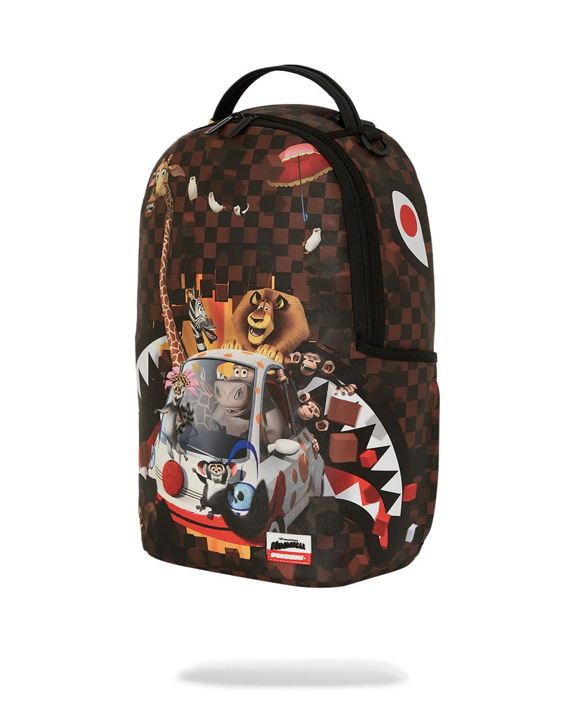 ZAINO SPRAYGROUND ART7681 MADAGASCAR CHECKER SMASH DLXSV BACKPACK