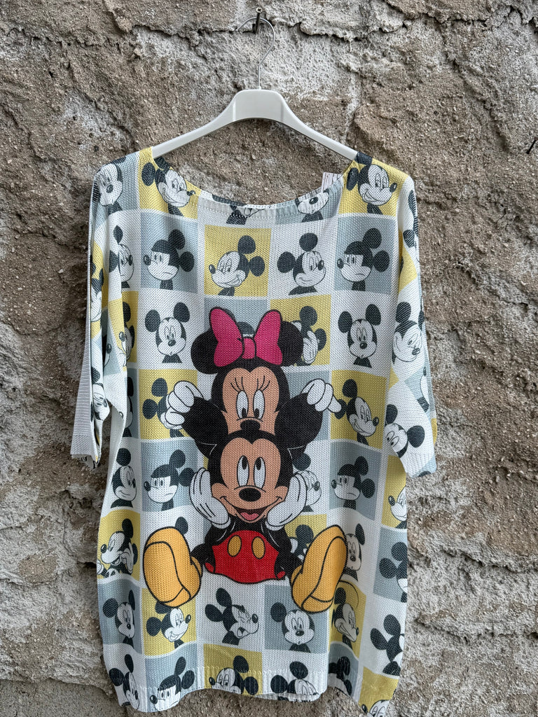 T-shirt in filo grafica fantasia