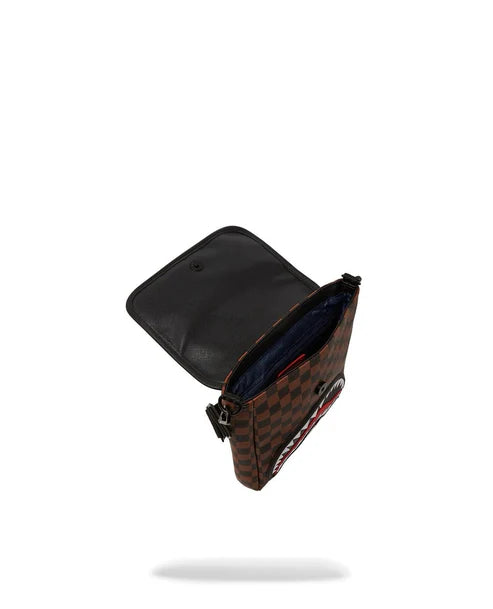 Tracolla Sprayground marrone machine francaise messenger sling 910B7489NSZ