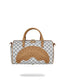 BORSA SPRAYGROUND 9398 BAULETTO EMBOSSED CREAM CHECK MINI DUFFLE