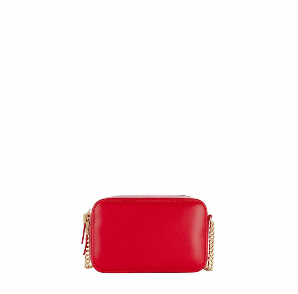 Borsa Elisabetta franchi BS72A47E2 a tracolla in materiale effetto pelle con angoli in metallo