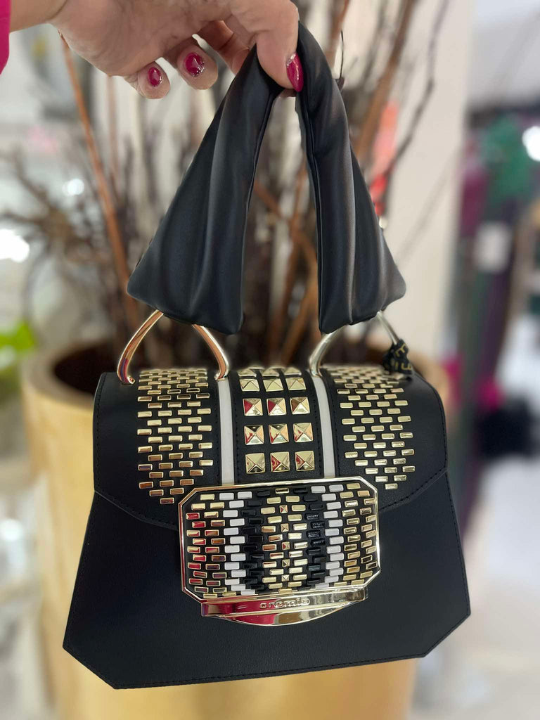 Borsa Cromia Art 1405792 Ladies Bag Oasi Goldie Nera