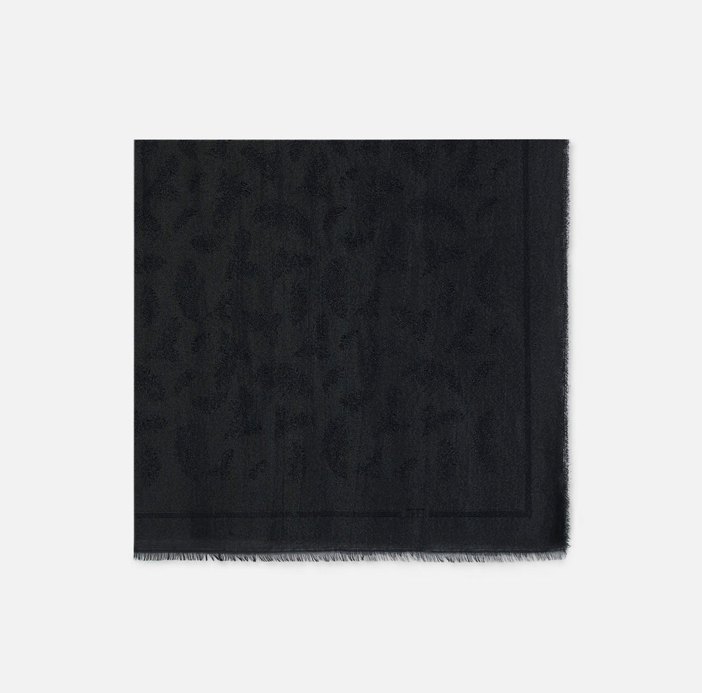 Foulard Elisabetta franchi SC06F67E2 quadrato in lurex tema piume
