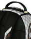 ZAINO SPRAYGROUND 8290 CREAM AND BROWN TEAR CHECK BACKPACK