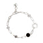 Bracciale sodini 912792P esagono e cristalli silver/ nero