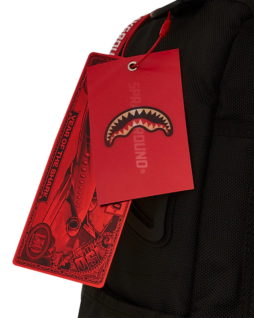 ZAINO SPRAYGROUND ART6017 PRINTED ZIPPER SHARK DLXR BACKPACK