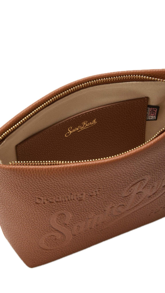 Borsa Saint Barth ALI0034 005321 a spalla Aline Bag in pelle martellata