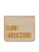 Portafoglio Love Moschino JC5612 GRS Pu small logo lettering dorato
