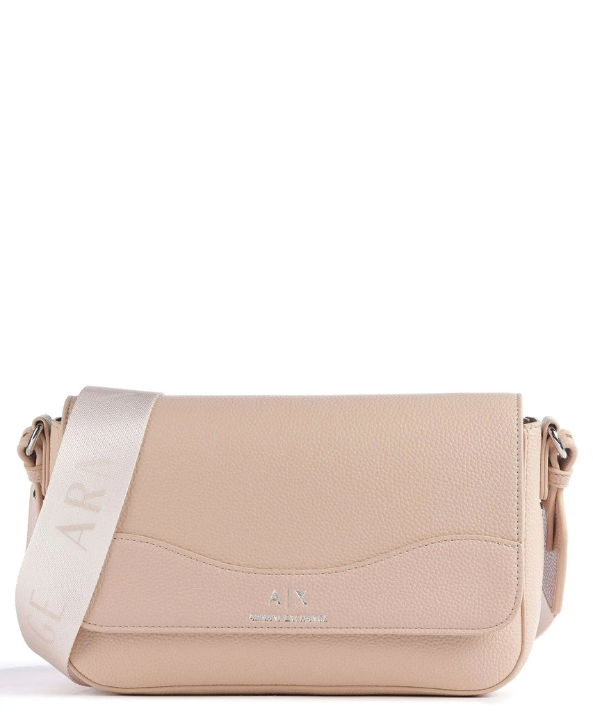 Borsa Armani Exchange art 942912 CC783 fango con tracolla in tessuto