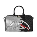 BORSA SPRAYGROUND 8925 SILVER SIDE DRIP BLACK CHECK MINI DUFFLE
