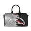 BORSA SPRAYGROUND 8925 SILVER SIDE DRIP BLACK CHECK MINI DUFFLE