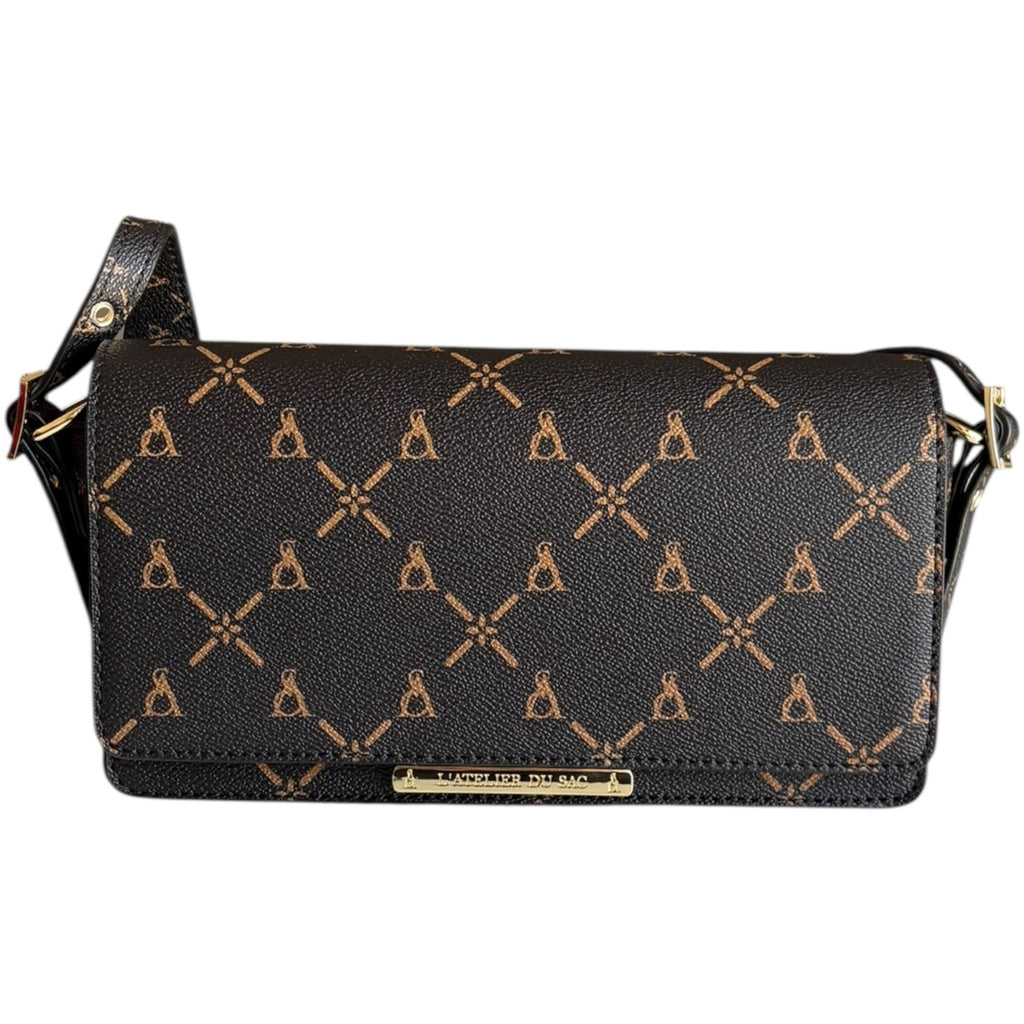 Borsa L'Atelier du sac Flap Bag a spalla Amina Monogram