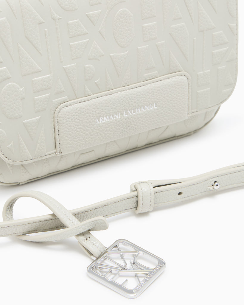 Borse Armani Exchange XW001577 AF15774 a tracolla con logo All-over opaca