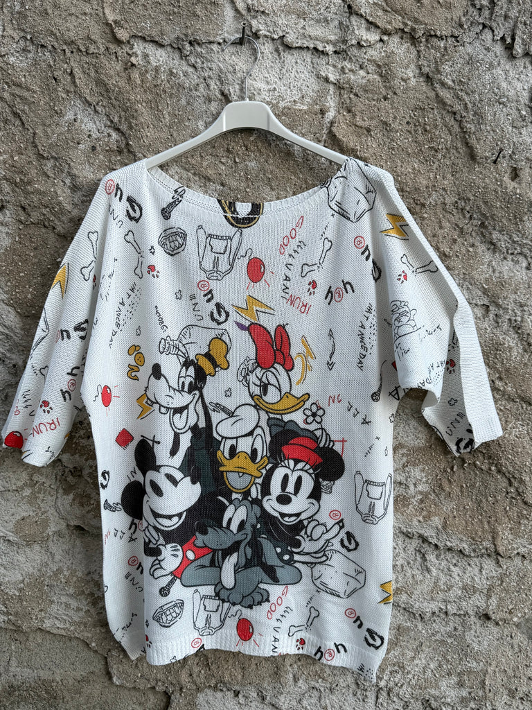 T-shirt in filo grafica fantasia