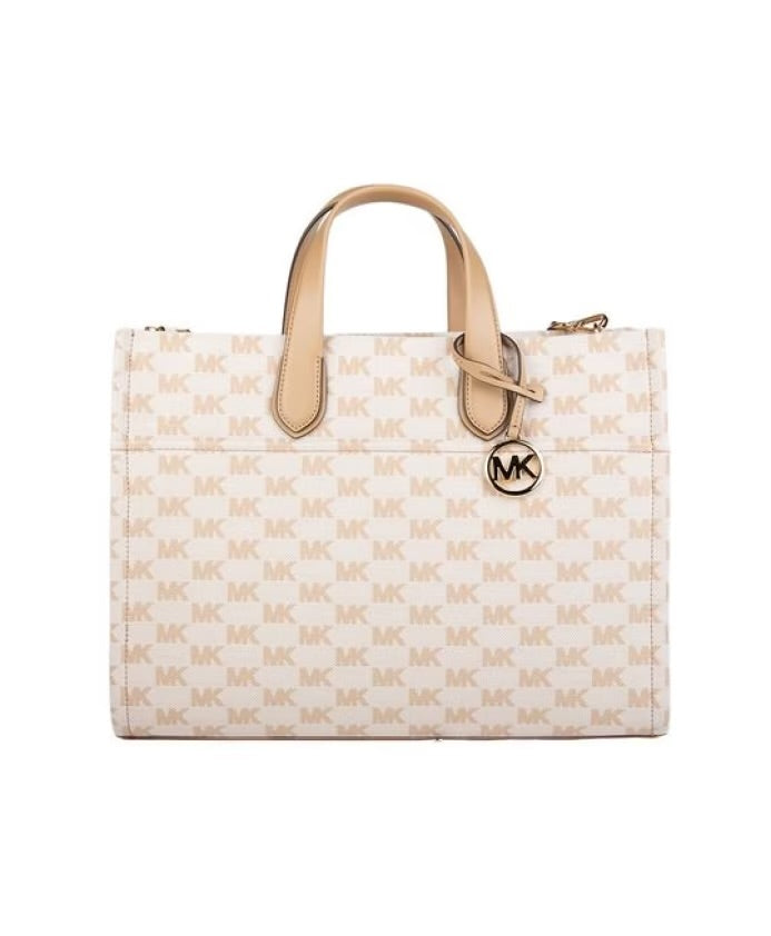 Borsa Michael Kors 38S5S3GT3J tote Gigi grande con logo jacquard