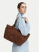 Borsa Love Moschino JC4220 shopper con perline gold in suede