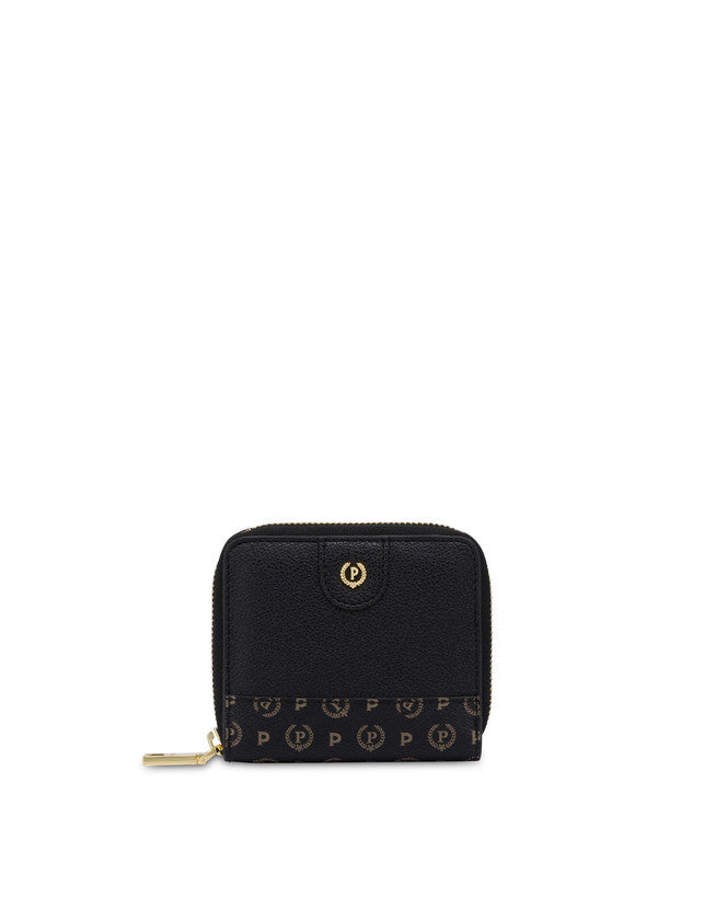 Portafoglio Pollini SC5506 mini Zip Around Mix Heritage Nero