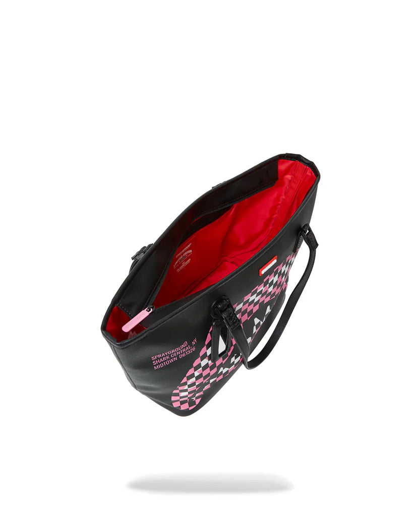 BORSA SPRAYGROUND ART7747 SHARK CENTRAL BREAKUP CHECK SORBET GREY TOTE