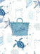 Borsa Saint Barth Vanity MIni Azzurra Con Strass VAMI001 00404L