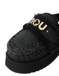 Scarpe MOU Platform clog with strap logo BKBK MU.FW681006A Black