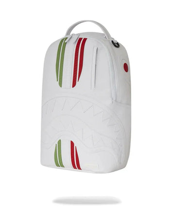 Zaino Sprayground bianco Italy racing stripes backpack 910B6806