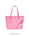 BORSA SPRAYGROUND 9320 SHOPPER PINK NEW CHECK FACES TOTE