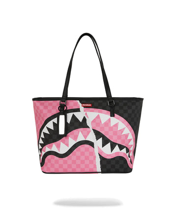 BORSA SPRAYGROUND 8278 PINK AND BLACK TEAR SIP TOTE