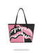 BORSA SPRAYGROUND 8278 PINK AND BLACK TEAR SIP TOTE