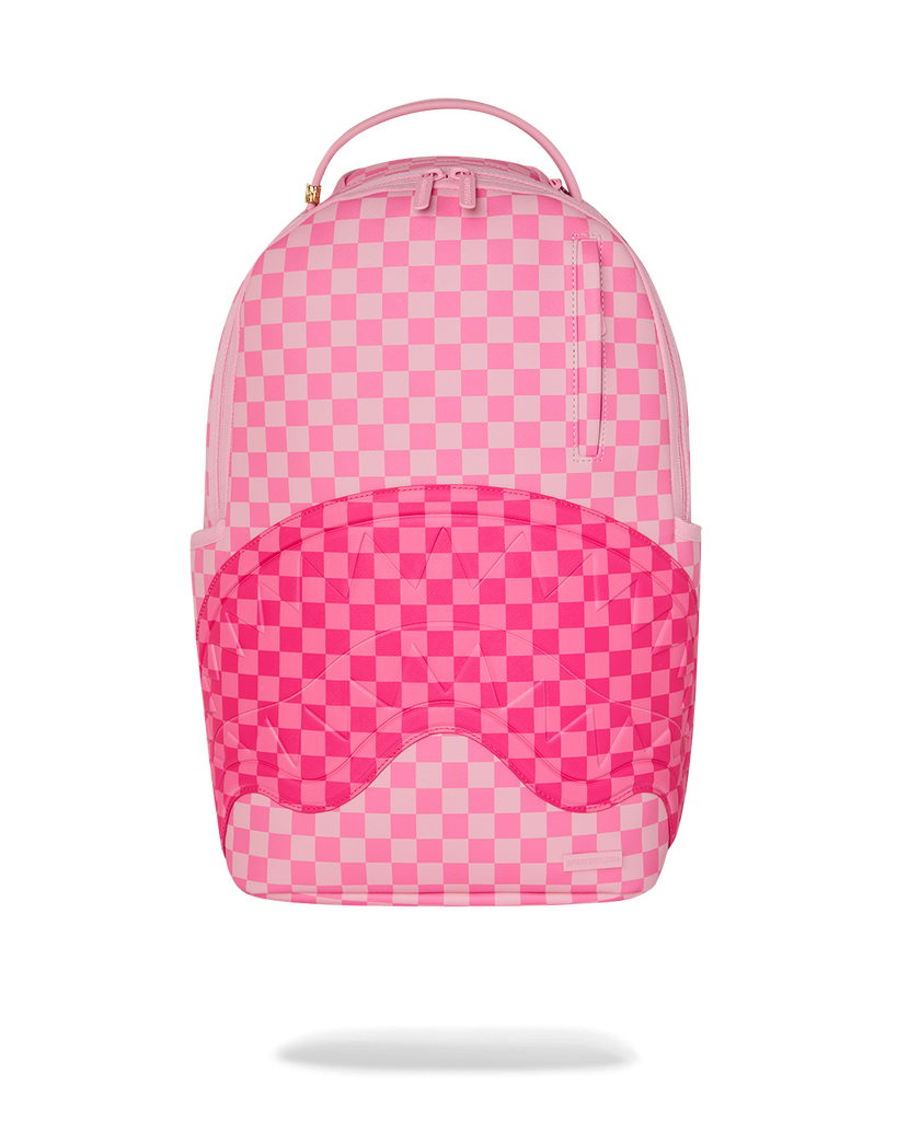 ZAINO SPRAYGROUND 8717 PINK SHARKS IN PARIS PATCH BACKPACK