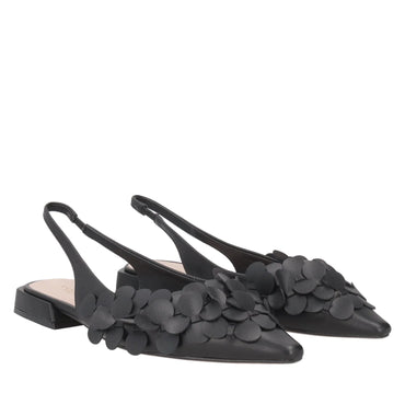 Scarpe Tosca Blu SS2519S180  Slingback Iris in pelle con cerchietti colore nero