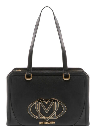 Borsa Love Moschino JC4009 Shopping logo smaltato nero
