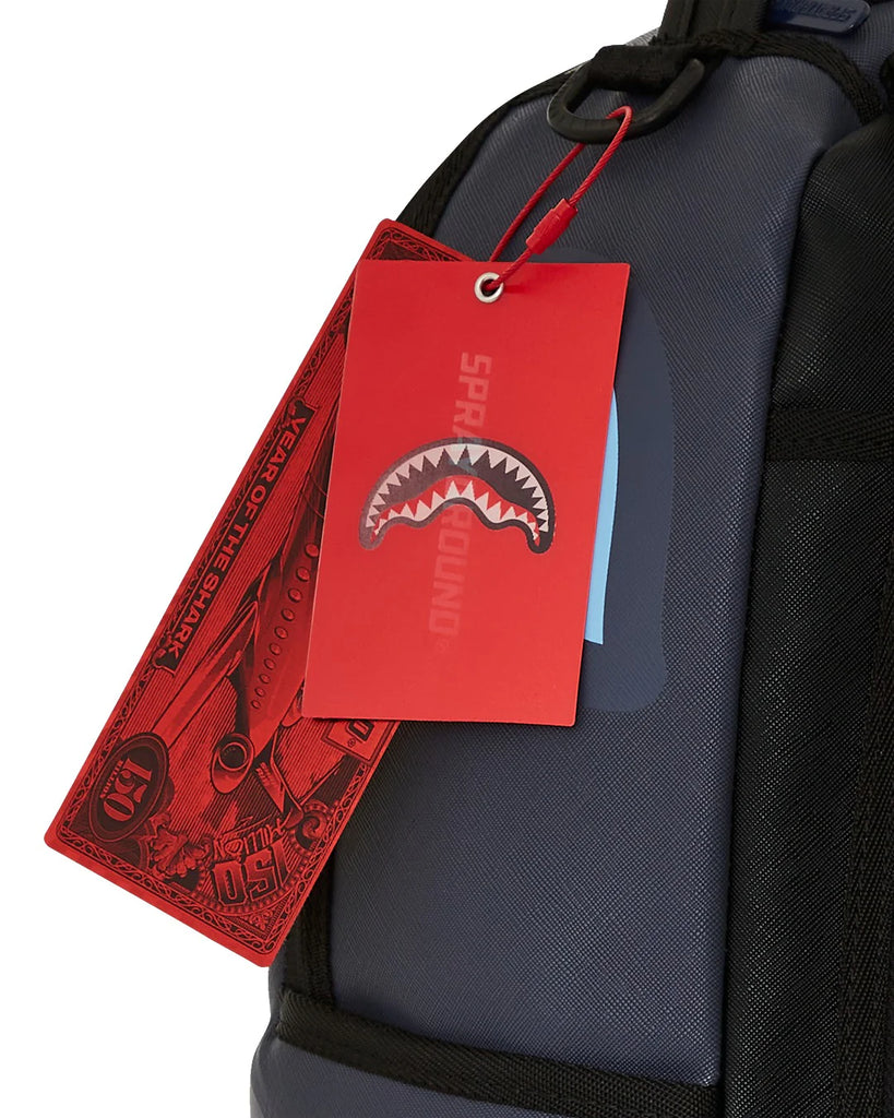 ZAINO SPRAYGROUND ART7633 SHARK CENTRAL MIDNIGHT BLUE DLXSV BACKPACK