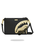 POCHETTE SPRAYGROUND 8271 GOLD AND DANGEROUS CROSSOVER CLUTCH