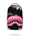 ZAINO SPRAYGROUND ART7631 SHARK CENTRAL SORBET HAND PAINTED DLX-COTTON BACKPACK