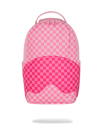 ZAINO SPRAYGROUND 8717 PINK SHARKS IN PARIS PATCH BACKPACK