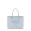 Borsa Elisabetta Franchi BS83A52E2 Tote piccola in rafia jacquard sky blue