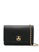 Borsa Elisabetta Franchi Nera BS01A46E2 a tracolla in materiale sintetico con placca logo