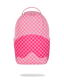 ZAINO SPRAYGROUND 8717 PINK SHARKS IN PARIS PATCH BACKPACK