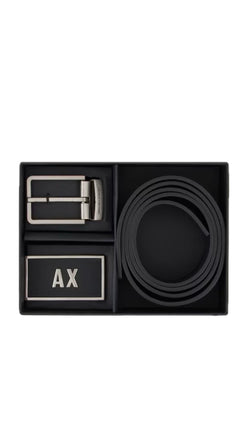 Box Armani Exchange Uomo AF11958 Gift Set cintura doppia fibbia