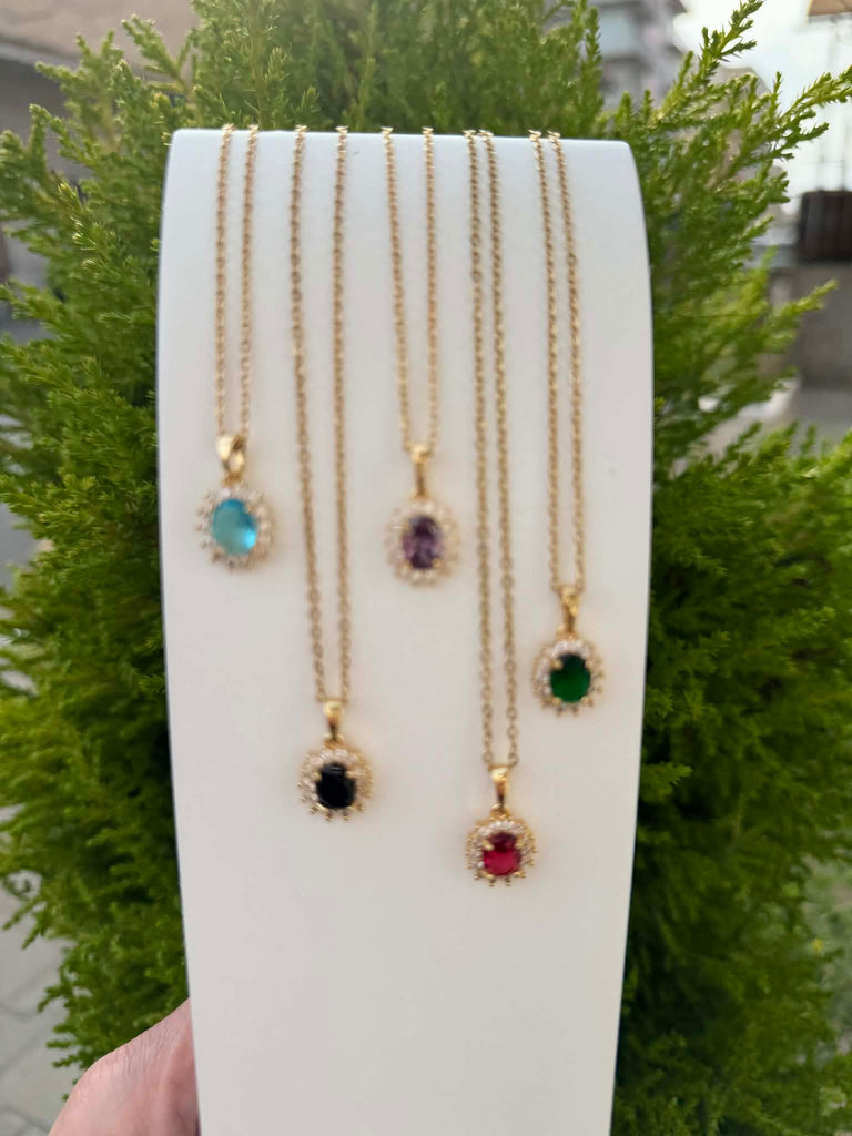 Collana Cherie Seychelles con corona e cristallo