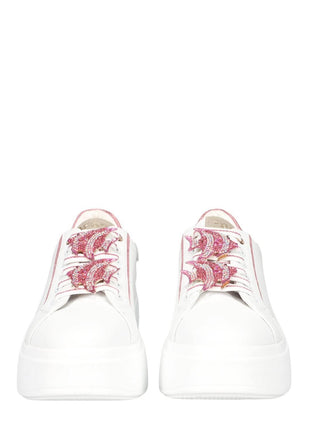 Sneaker Tosca Blu  Art SS2502S010 Elettra con accessorio gioiello colore bianco/fuxia