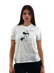 T-shirt Emilie in cotone con ricamo Non vi sopporto Minnie