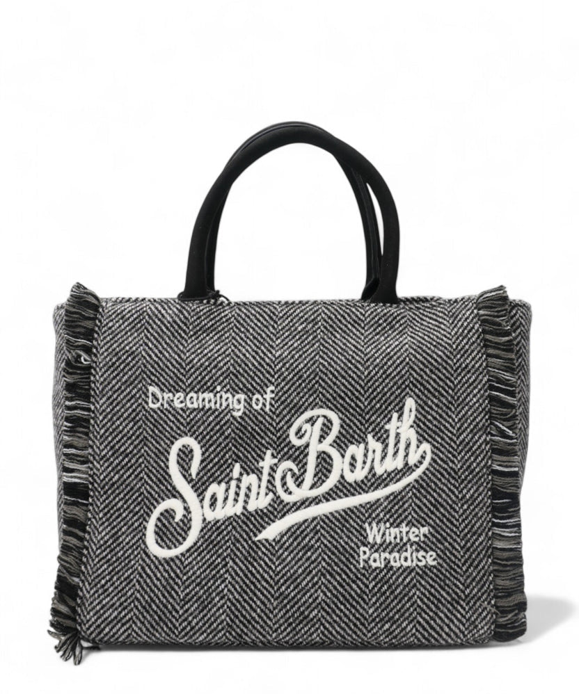 Borsa Saint Barth COL0029 002981 Colette Wool in misto lana spigata