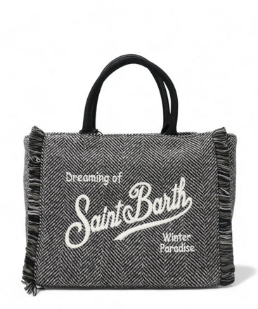 Borsa Saint Barth COL0029 002981 Colette Wool in misto lana spigata
