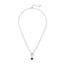 Collana Sodini 912789P corta catena e pendente nera/silver