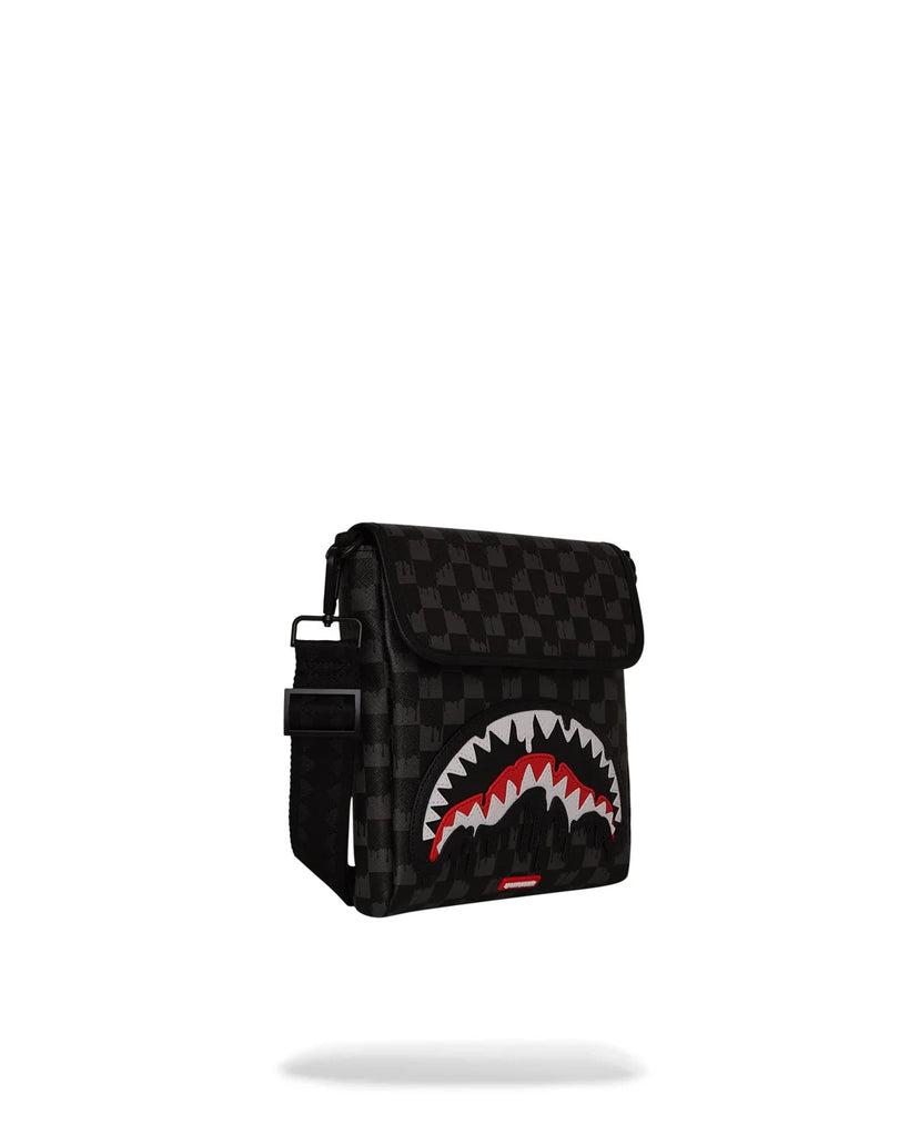 TRACOLLA SPRAYGROUND ART7962 DRIPPING SHARKS IN PARIS MESSENGER SLING