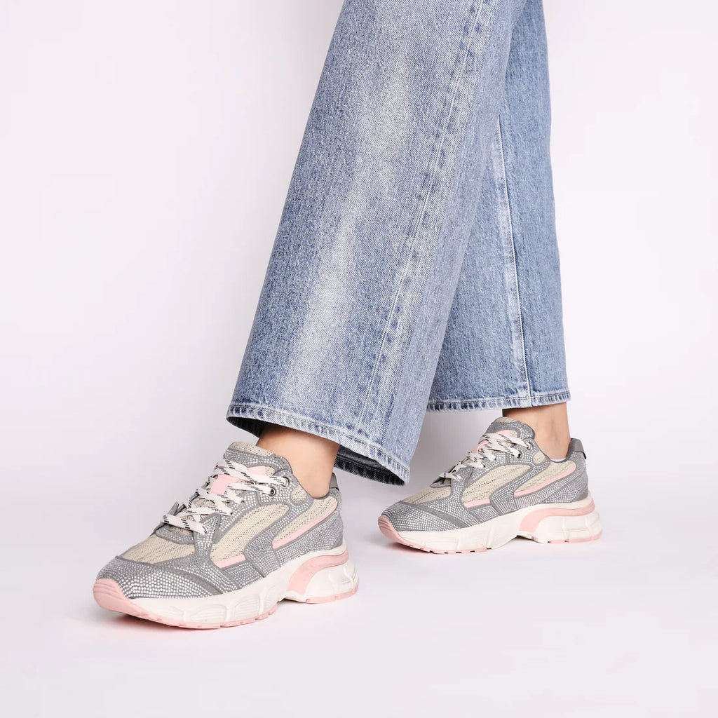 Sneaker Tosca Blu SS2608S083 Mirabel in pelle scamosciata e tessuto colore rosa/grigio