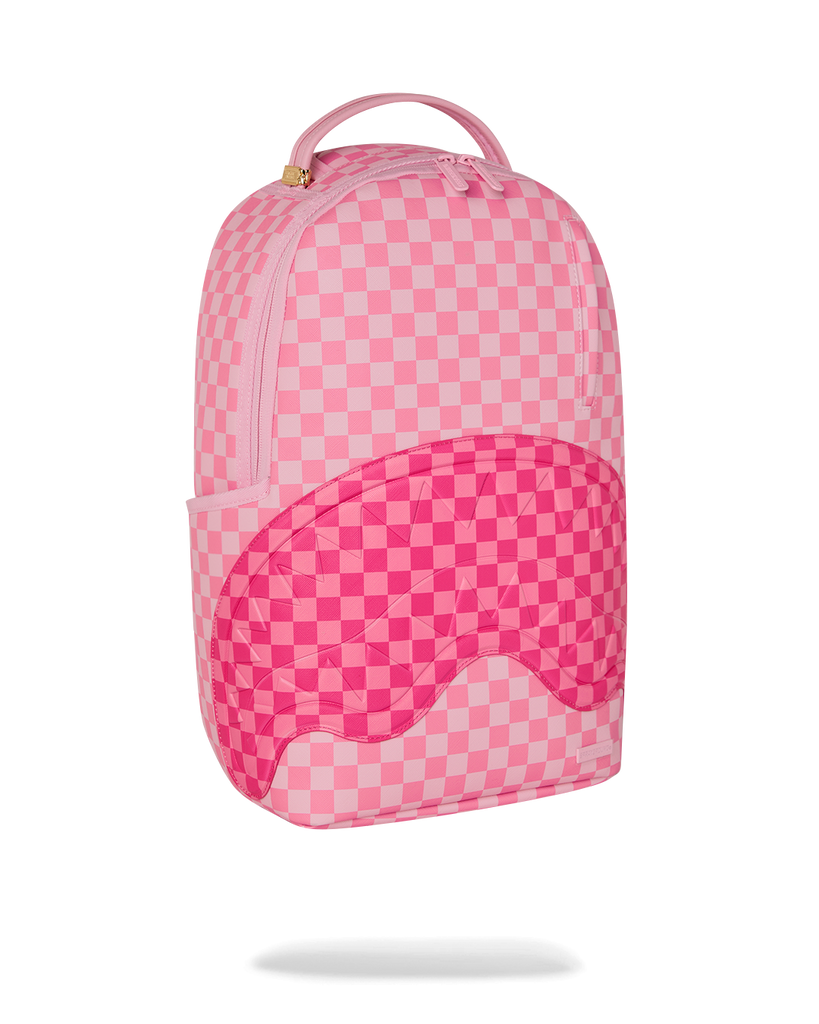 ZAINO SPRAYGROUND 8717 PINK SHARKS IN PARIS PATCH BACKPACK